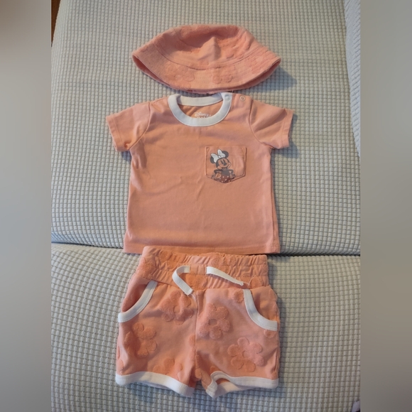 Minnie Mouse Baby Terry 3 piece Outfit - Picture 2 of 4